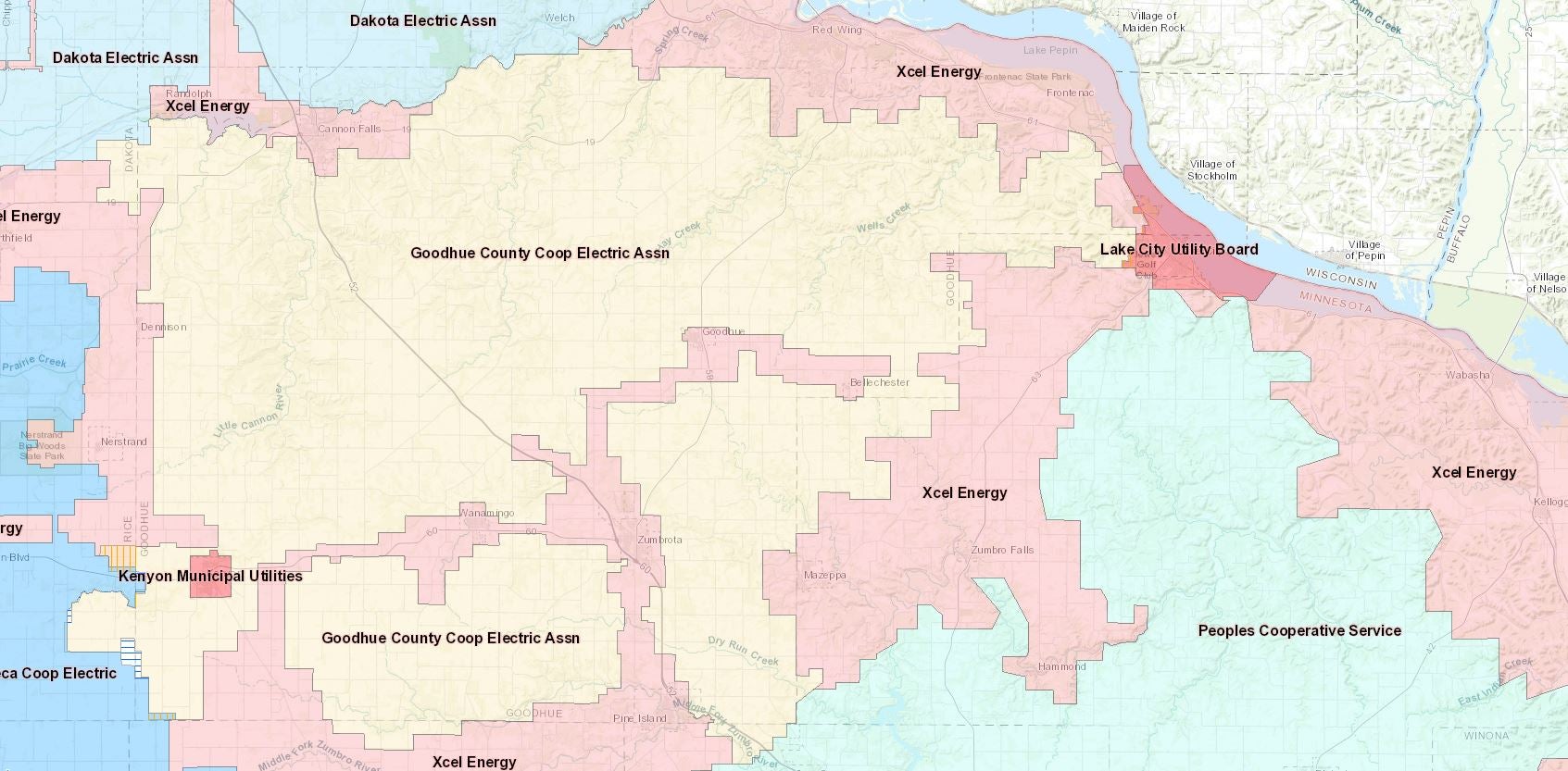 GCCEA Service Area Map